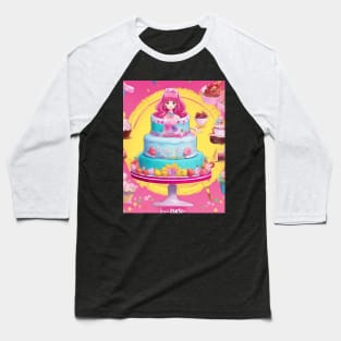 Anime Cake Wonderland Baseball T-Shirt